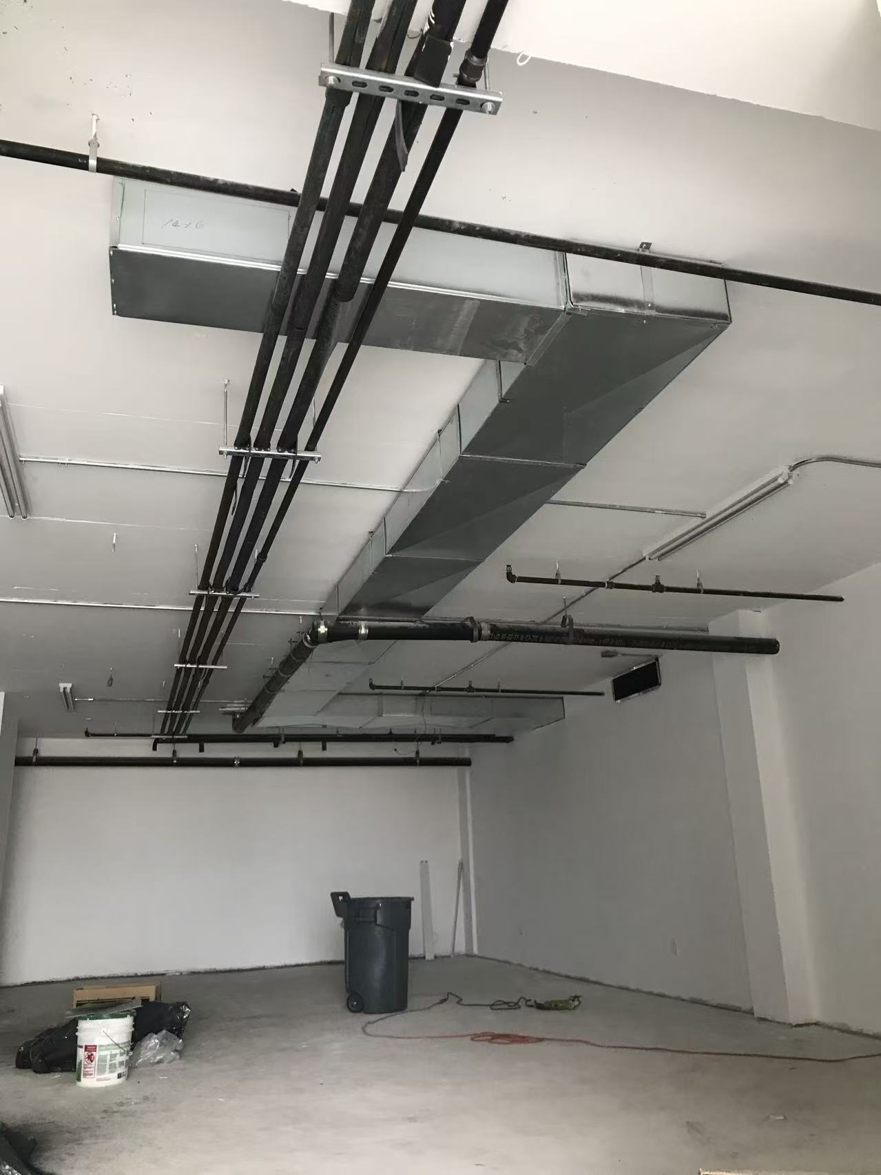 New commercial ductwork installation